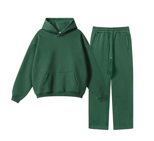 Womens 2 Piece Outfits Lounge Hoodie Sweatsuit Sets Oversized Sweatshirt Baggy Fall Fashion Hoodies & Sweatpants