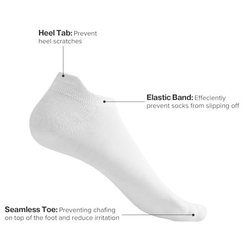 Image of 2 Pairs Low Cut Womens Socks No Show Athletic Ankle Socks Cushioned Running Socks