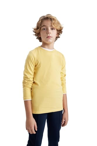 DeFacto Jungen Langarmshirt - Modische Langarmshirts T-Shirts und Longsleeve für Kinder - Stilvolle Jungen Langarmshirts