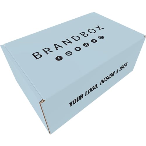 Custom Shipping Boxes (25 Pack) - Printed with Your Logo and Design - Branded Mailer Boxes for Small Business, Subscription, Products, and More (Outside Print Only)