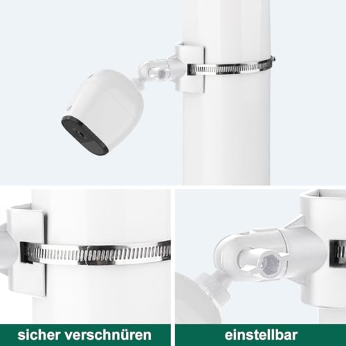 SHMSHNG Kamera Halterung Wandhalterung mit 1/4 Schraube 360° Verstellbare für Ring Kamera Outdoor, Eufy eufyCam 3, 3C, 2, 2C, 2C Pro, Wyze Cam Pan, Arlo Ultra 2