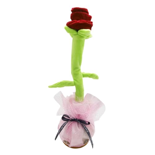 Genérico Juguete para Hablar, Flor de Baile - Peluches de Flores Cantando,Interactive Electric USB USB Toyes de Aprendizaje Educativo para el cumpleaños Festival de Navidad