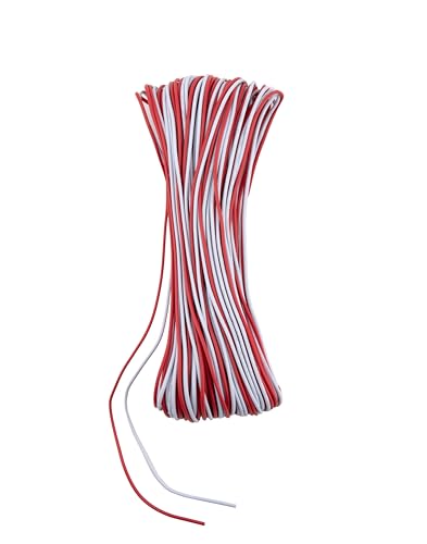 Door Bell Wire 50Ft 24/2 AWG Suitable for Low-Voltage Applications Such as Garage Door Wire Smart Switches Doorbells Intercoms Thermostat Controls Anti-Theft Alarms etc