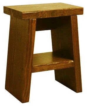 OLD ASHIBA 踏み台(中棚付き)高さ40cm×幅30cm×奥行20cm 屋内用鶯茶(うぐいすちゃ) 足場板 古材 アンティーク 木製 ふみ台 ステップ台 ベッドサイド 棚 ベッドサイドテーブル ナイトテーブル 腰掛け 受注生産