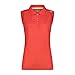 CMP, Sleeveless Polo Shirt in Plain Colour, RED KISS, D40 C708 40