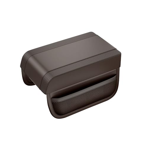 アームレスト 車 に適合する スバルフォレスターSL系 2024年~ アームレスト小物入れ 肘掛け 肘置き 多機能 センターコンソール 収納 疲労を和らげる 取り付け簡単 カー用品(茶色)