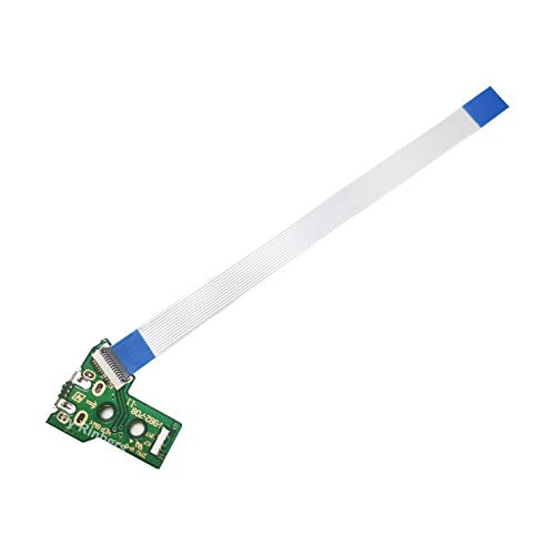 Rinbers® Pack Of 2 Jds-050 Jds-055 Replacement Charging Port Micro Usb Adaptor Charger Socket Circuit Board With 12 Pin Flex Cable For Sony Ps4 5Th Gen Dualshock 4 Controller #TOP2