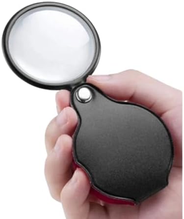 Lupa de Aumento de Bolso Portátil Dobrável Lente 60mm De Aumento ...