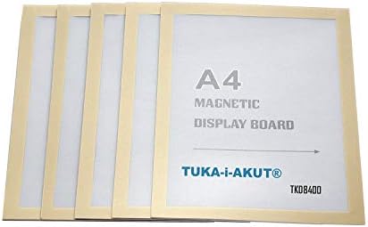 TUKA-i-AKUT Magnetyczna ramka ekspozycyjna A1 z samoprzylepnym podkładem, rękawy na dokumenty, magnetyczna ramka samoprzylepna do POS, znaków, powiadomień, zdjęć. Szybka wymiana wkładek, kolor czarny