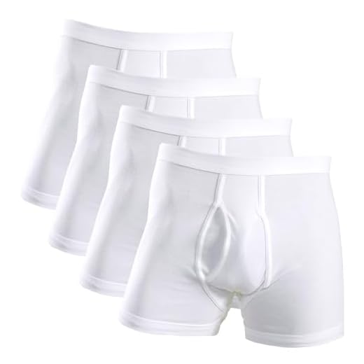 HERMKO 3940 4er Pack Herren Pagen mit Eingriff Schlüpfer und angeschnittenem Bein hoher Bund/Leib aus 100% Bio-Baumwolle, Größe:D 6 = EU L, Farbe:weiß