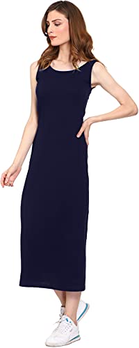 Image of ROARERS Women Maxi Length Sleeveless Cotton Black Dress