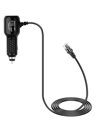 WizFluxMet 4.7ft Car Cigarette Lighter to RJ11 Power Cord Compatible with Uniden Radar Detectors,Compatible with R8w,R8,R7,R4w,R4,R3,DFR9,DFR8,DFR7,Replacement for Uniden Radar Detector Power Cord