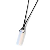 Moonstone Necklace for Men Women Moonstone Pendant Necklace Rope Adjustable Healing Crystal Necklace Natural Stone Necklace Moonstone Jewelry Moonstone Gifts for Women Men