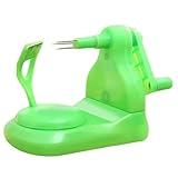 LIFKOME Manueller Handkurbel apfelschäler Grün Schnelles Schälen Frischer Obstschäler Küchenwerkzeug Sicher und Ergonomisch für Familie Restaurant Bar