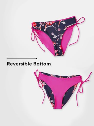 Image of CUPSHE Women's 2 Piece Bikini Set Back Braided Straps with Reversible Bottom