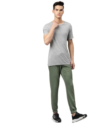 Image of Hubberholme Men's Slim Fit Cotton Track Pants - Trackpant with Drawstring Elastic Waistband, Lower for Jogging, Gym, Sports & Dailywear