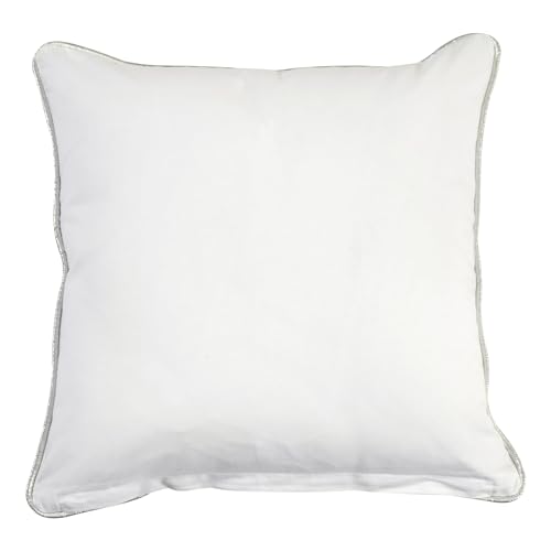 Image of ODE & CLEO with Front Vertical Foil Printed Stripe Cushion Covers with Zip Closure 18 inch x 18 inch (Pack of 3)