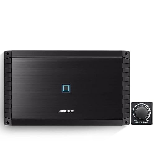 S2-A120M, S Series Monoblock Class D 1 Ohm Stable Subwoofer Amplifier - 1200W with Wired Bass Control Knob