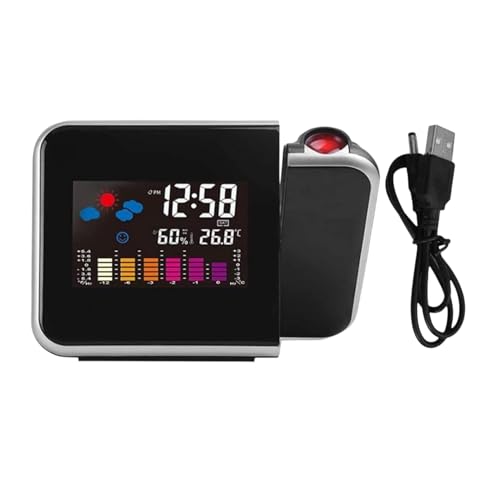 Despertadores Proyector - Techo De La Cámara, Relojes De Proyección, Reloj Digital | Accesorio De Alarma Para Hogar, Oficina, Dormitorio, Mesa De Noche, Reloj Despertador, Pantalla Fácil De Leer