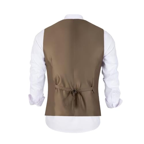 Boys Tweed Vest Vintage Toddler Waistcoat with Pocket Slim Fit Formal Dress Up Outfit3