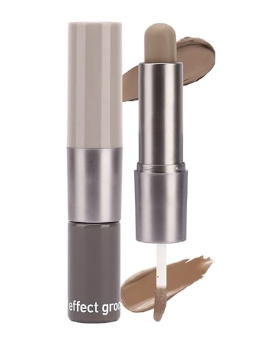 Erinde Barra de Contouring Doble, Corrector en Crema y Líquido para Contouring Maquillaje, Bronzer de Larga Duración, Fácil de Difuminar para Definir y Esculpir el Rostro Naturalmente #03