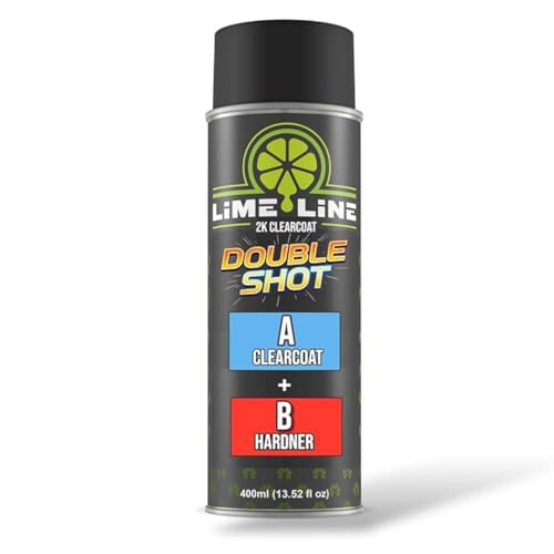 LiME LiNE High Gloss 2K Clearcoat Spray/Aerosol Can Automotive 2 Part Professional Finish (Pack of 1)