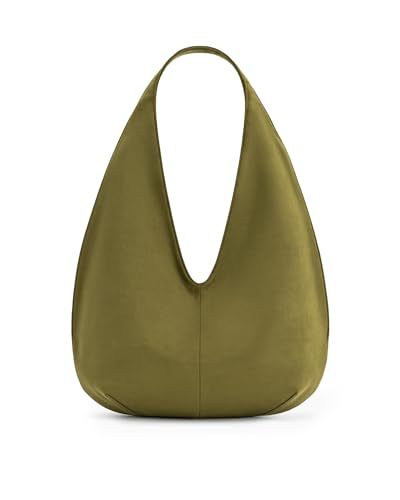 JW PEI Womens Dara Faux Suede Hobo Bag - Dark Olive
