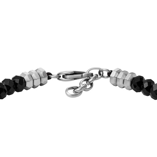 Fossil Herrenarmband All Stacked Up Beads Achat schwarz, JF04602040 – Ansicht 5
