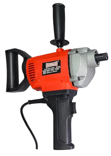 Image of Inditrust Dumdaar AP 1250W Paint Mixer Machine with Spiral Rod | 100% Copper Winding Motor | Heavy Duty Electric Mixing Drill for Paint, Cement & Putty | Special Coated Rod