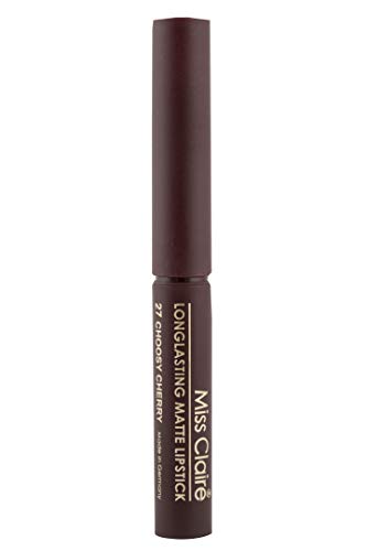 Image of Miss Claire Longlasting Matte Lipstick, Choosy Cherry 27, 2 g