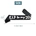 RIP to My 20s Sash & I Am 29 + 1 Sash, Dirty 30th Birthday Decorations Gifts for Girl, Women, Men, RIP to My Youth Birthday Decor, Black and White Sash, Funeral for Youth 30th Birthday Party Supplies