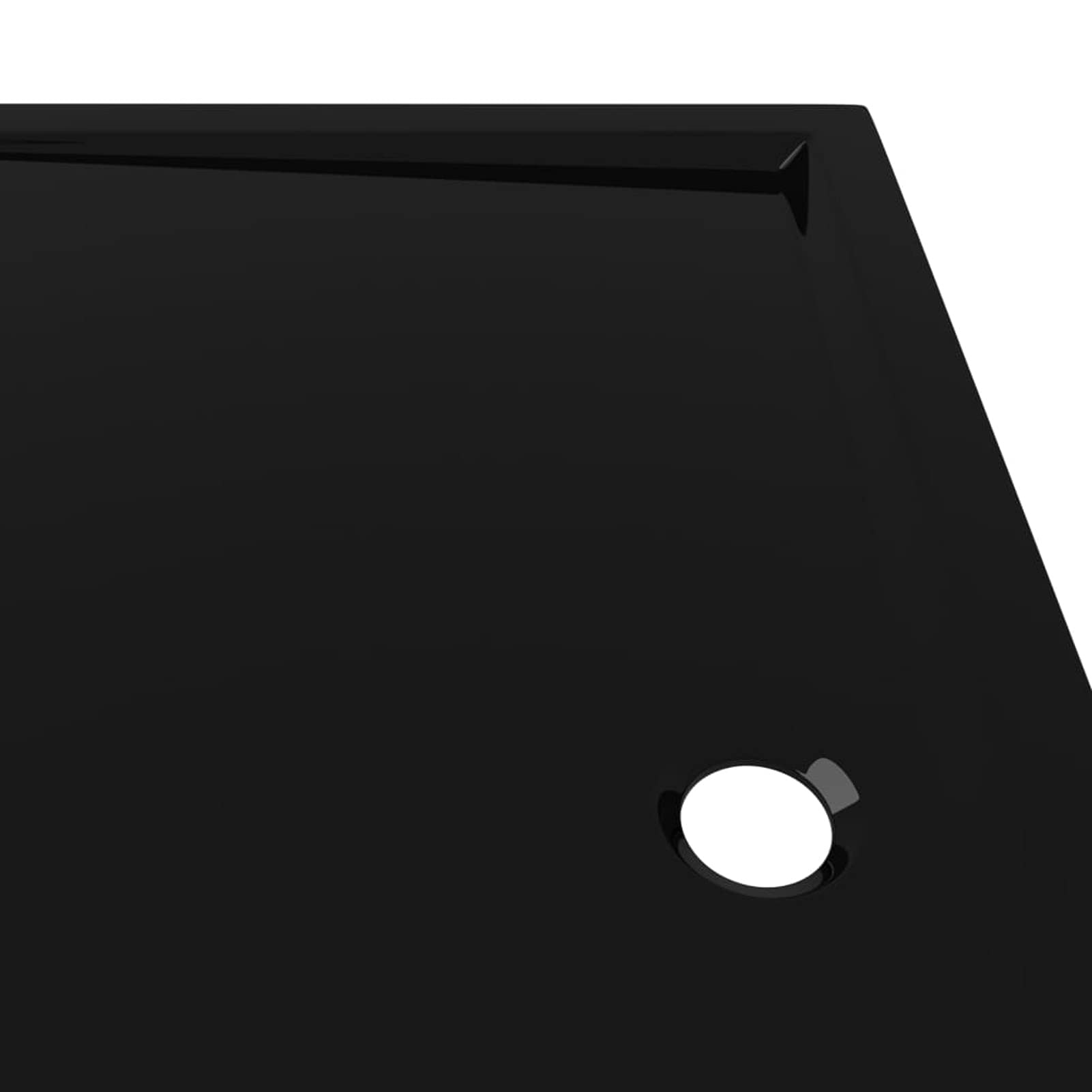 Plato de Ducha Rectangular Negro ABS 80x120 cm Mamparas De Ducha