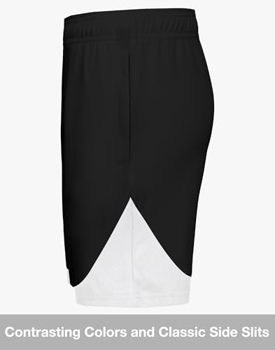 Boys Athletic Shorts with Zipper Pockets Dri Fit Quick Dry Basketball Soccer Mesh Youth Kids Gym Elastic Waistband3