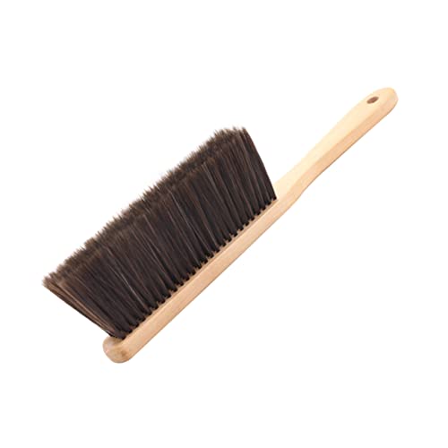 IWOWHERO Hand Broom with Wooden Handle Versatile Sofa Cleaning Brush for Dust and Debris Compact for and Portability for Furniture Bed and Countertop Cleaning