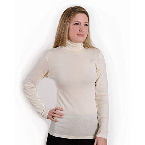 Hocosa Organic Merino Wool-Silk Long-Underwear Shirt, Long-Sleeves, Turtleneck3