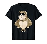 El diseño gráfico presenta la imagen de dibujos animados de un bulldog antropomórfico. Perfecto para dueños de bulldog, papás bulldog o mamás bulldog con un gran sentido del humor.