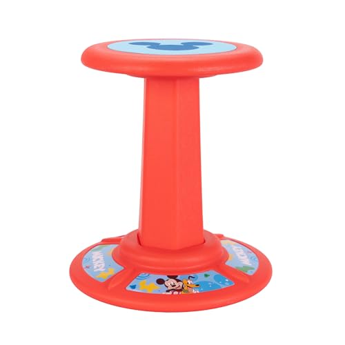 Image of JAKKS Pacific Kid's Mickey Mouse Wiggle Stool Wobble Stools for Seating - Active Learning Stool for Kids, Sitting Balance Chair, Kids Stand Up Stool, Seating Wobble Chair
