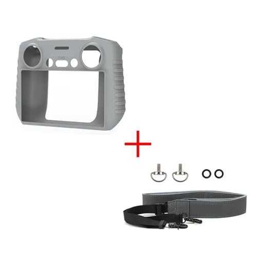 互換性がありますDJI RC 2 & AIR 3 対応、シリコンケース、サンフード、ストラップ、スクリーンプロテクター付き 5 in 1 保護キット(A-8)