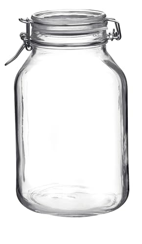 Bormioli Fido, Vaso ermetico in Vetro con scrocchetto Metallico, #203444#,