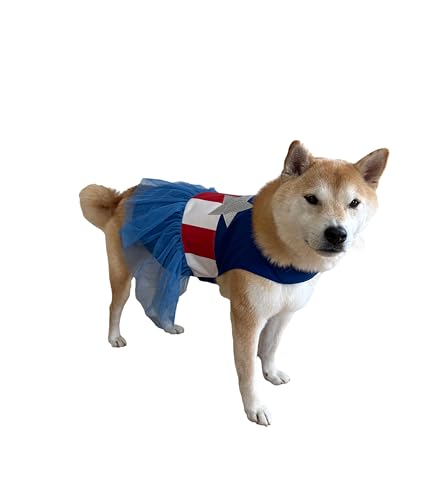 Disfraz de Capa América para Perro L ComfyCamper miniatura 3