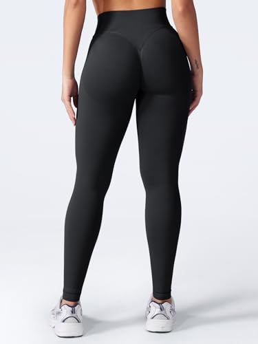 VOYJOY Women Seamless Impact Leggings Scrunch Workout Leggings Medium Waist Tummy Control Butt Lifting Gym Yoga Pants2