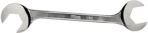 Martin 3723MM Forged Alloy Steel 23mm Opening 15 and 60 Degree Angle Hydraulic Wrench, 209.6mm Overall Length, Chrome Finish