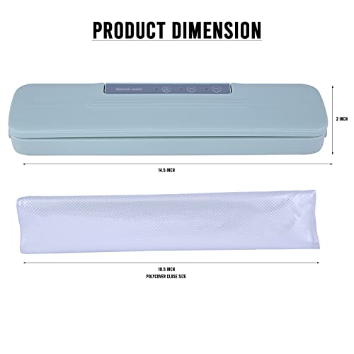 Image of Oriley QH-66-G Portable Vacuum Sealer Machine Air Sealing System Compact Design for Food Preservation with Buzzer Sound Bag cutter (Green)
