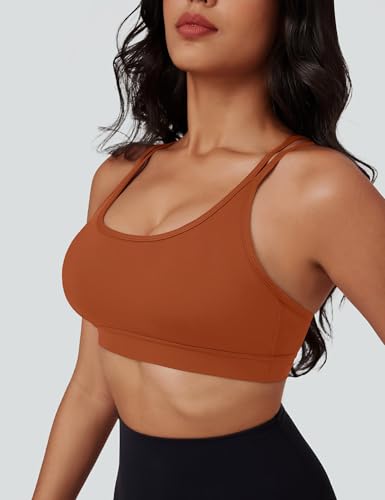 MAGCOMSEN Womens Strappy Sports Bra Padded Backless Sexy Low Impact Moisture-Wicking Wireless for Yoga Workout Fitness3