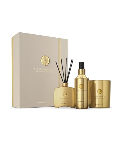 RITUALS Set de regalo Sweet Jasmine Large – productos de lujo para el hogar de la Private Collection – Caja de regalo de aromaterapia con perfume para el hogar, una vela perfumada y varillas aromática