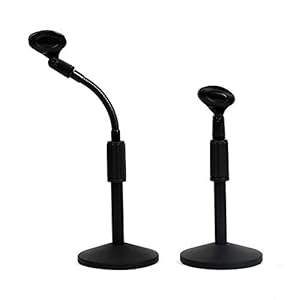 Microfoonstandaard Multifunctionele Desktop Disc tafelblad Floorstanding Microfoonstatief met slang Black Instelbaar…