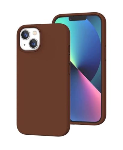 Image of Brown Matte Finish 13 Brown Matte Slim Fit Back Cover with Raised Camera Edge Anti Slip Grip Lightweight Mobile Cover
