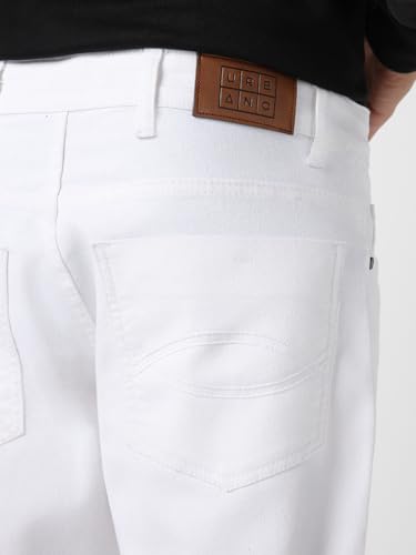 Image of Urbano Fashion Men's Stretch Fit Mid Rise Washed Bootcut Jeans Stretchable