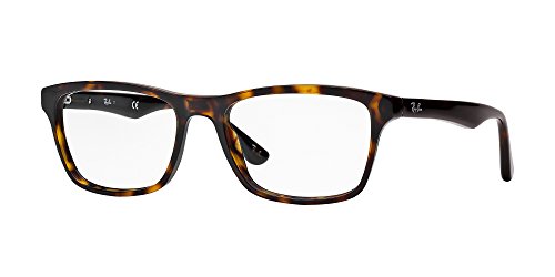 Ray Ban 0Rx5279 Monturas de gafas, Rectangulares, 55, Dark Havana