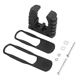 MoSundi Kit de montaje de abrazadera de goma de liberación rápida para caravanas, furgonetas, camiones, UTV, organizador de herramientas de 1.2 a 1.5 pulgadas de diámetro, color negro